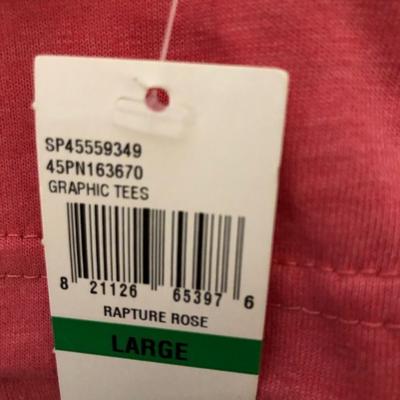 Izod Saltwater Relaxed Classics Men's Long Sleeve T-Shirt Coral Size Large - NWT - Picture 4 of 8